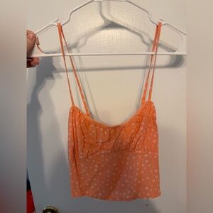 La Hearts Orange Floral Top